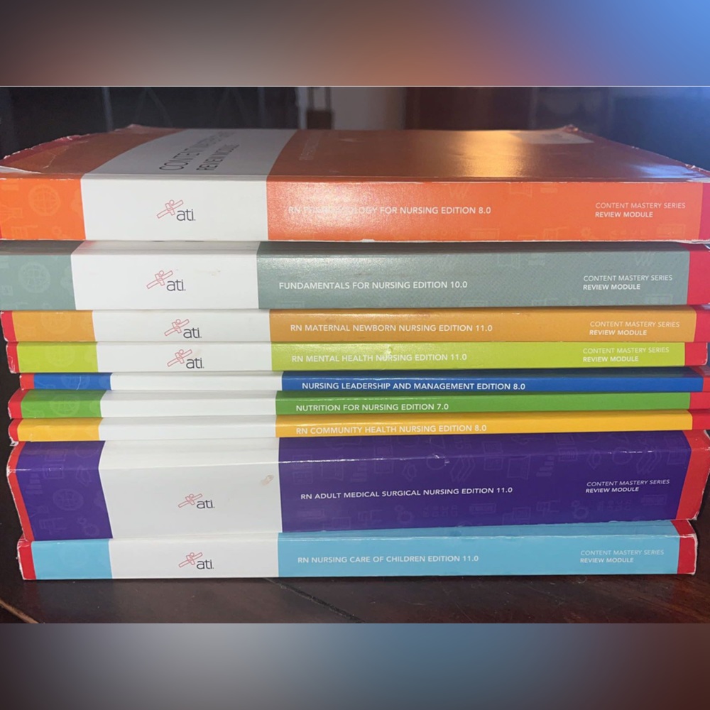 ATI nursing school book bundle